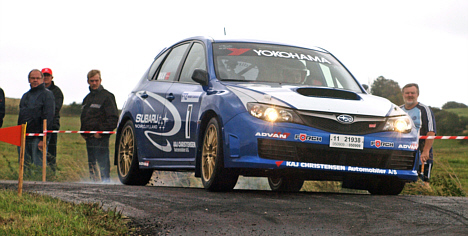 Mange tilskuere forventes til DM-slutbraget, hvor Max Christensen og Dorthe Ravn er blandt hovedaktørerne i deres Subaru Impreza WRX.